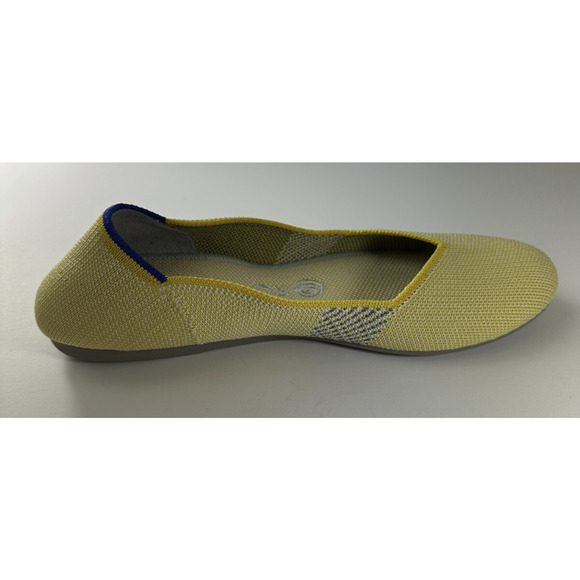 Rothy's Round Toe The Flat Ballet Slip On Knit Shoes Sunshine Yellow Women's 7.5 - Picture 9 of 16